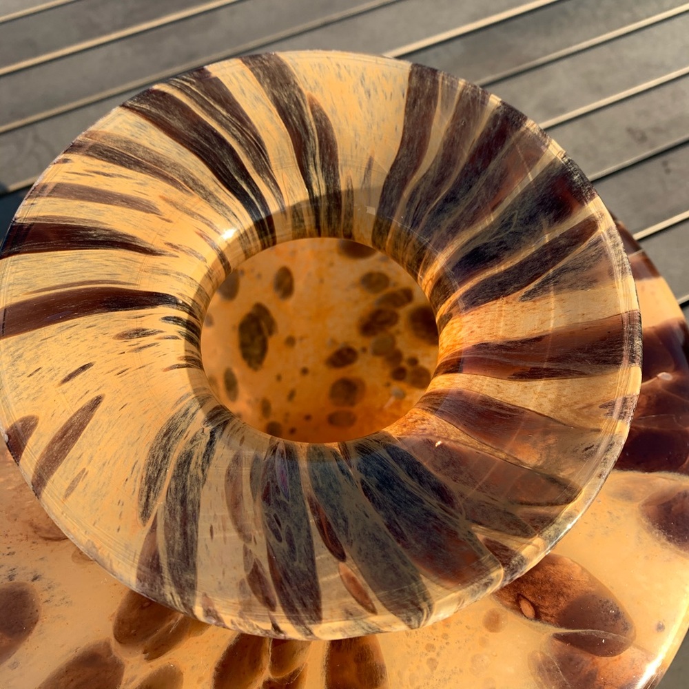 Vintage Maestri Vetrai Mouth blown glass vase L - Picture 3 of 8